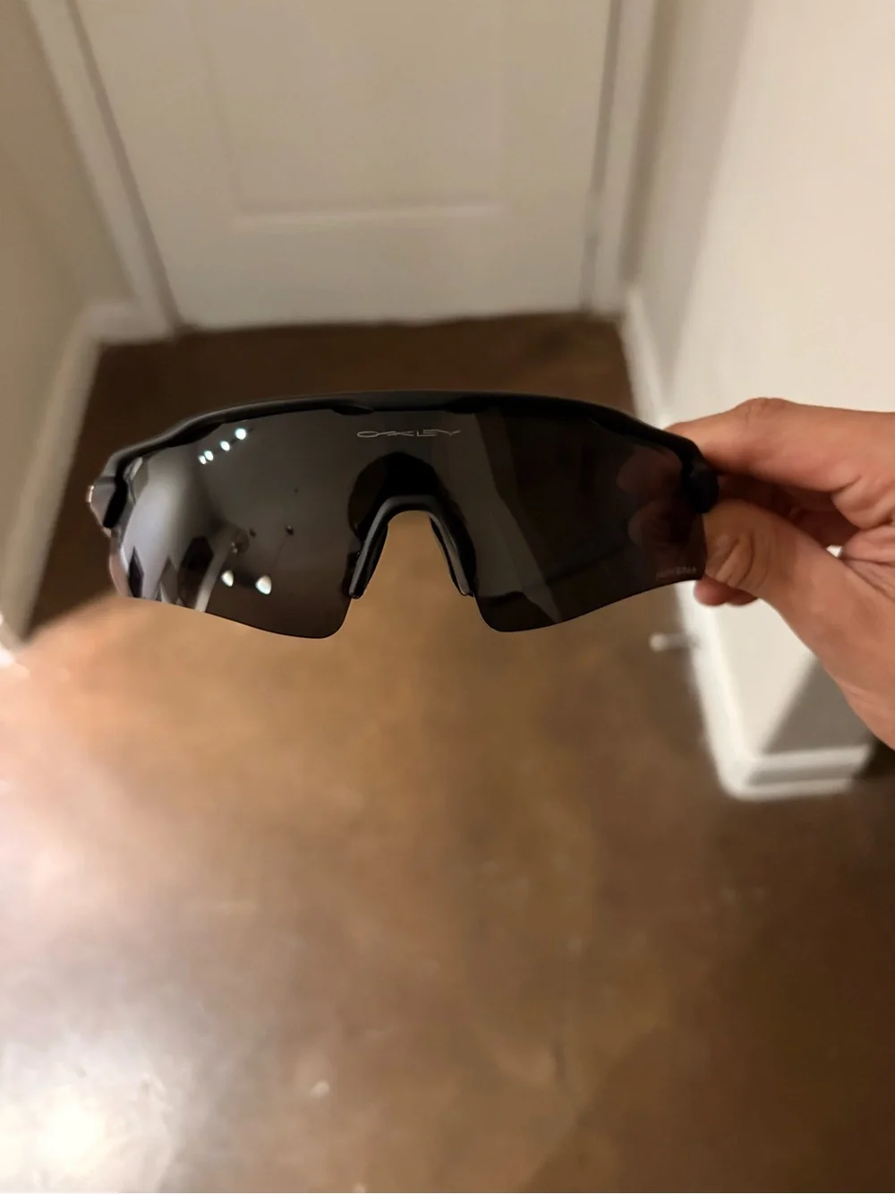 Oakley Black Frame Sunglasses with Dark Smoke Lenses